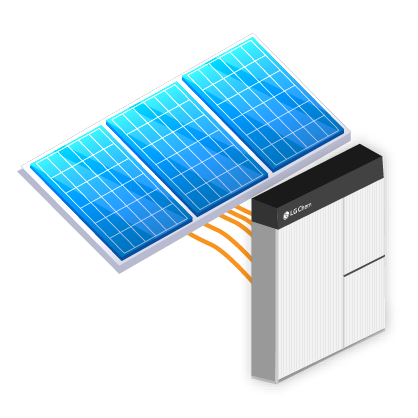 solar system with battery